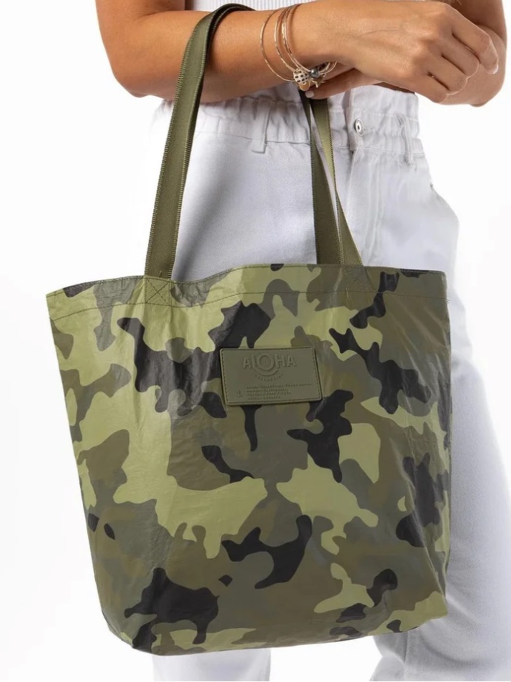 ALOHA Collection Olive Camo Reversible Tote